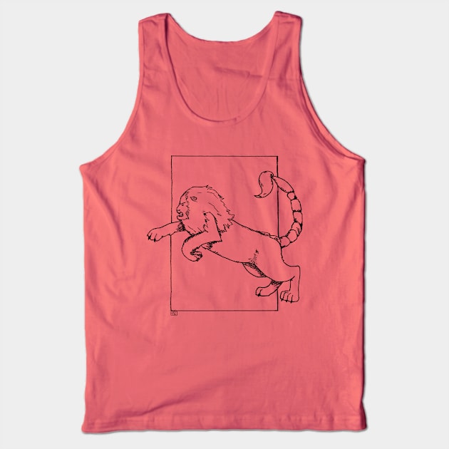 Manticore Tank Top by hearthfiredraws